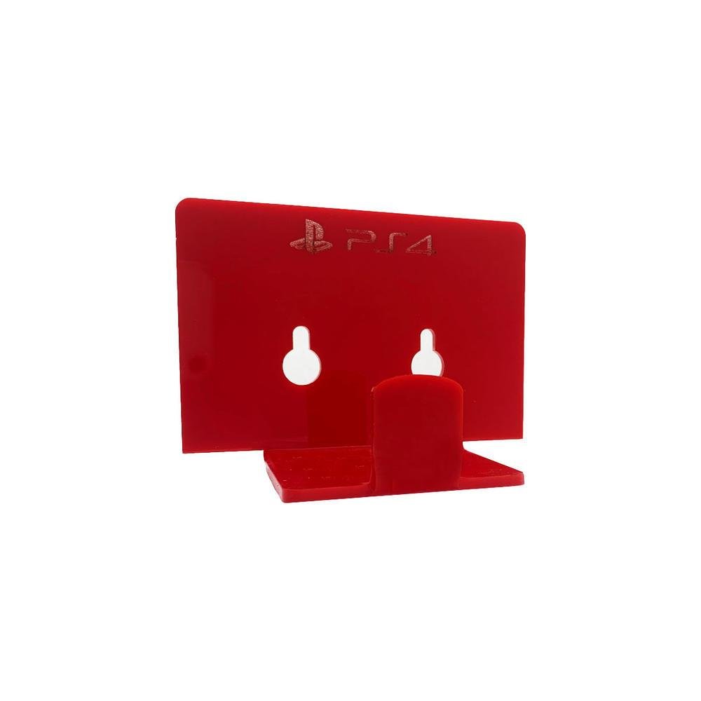Imagem 3 de 3 do produto Suporte Controle Parede Playstation 4 - Ps4 - Material Acrílico Vermelho