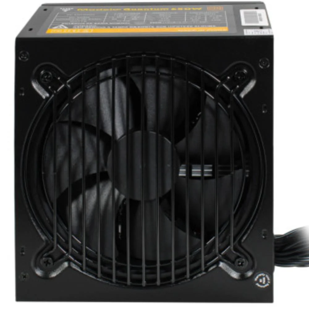 Imagem 4 de 5 do produto Fonte Para PC Gamer Quantum 650w Atx Com 7 Cabos Conectores 100v/230v Com Proteção Contra Sobrecarga Fan Silenciosa Pfc Ativo - Clanm