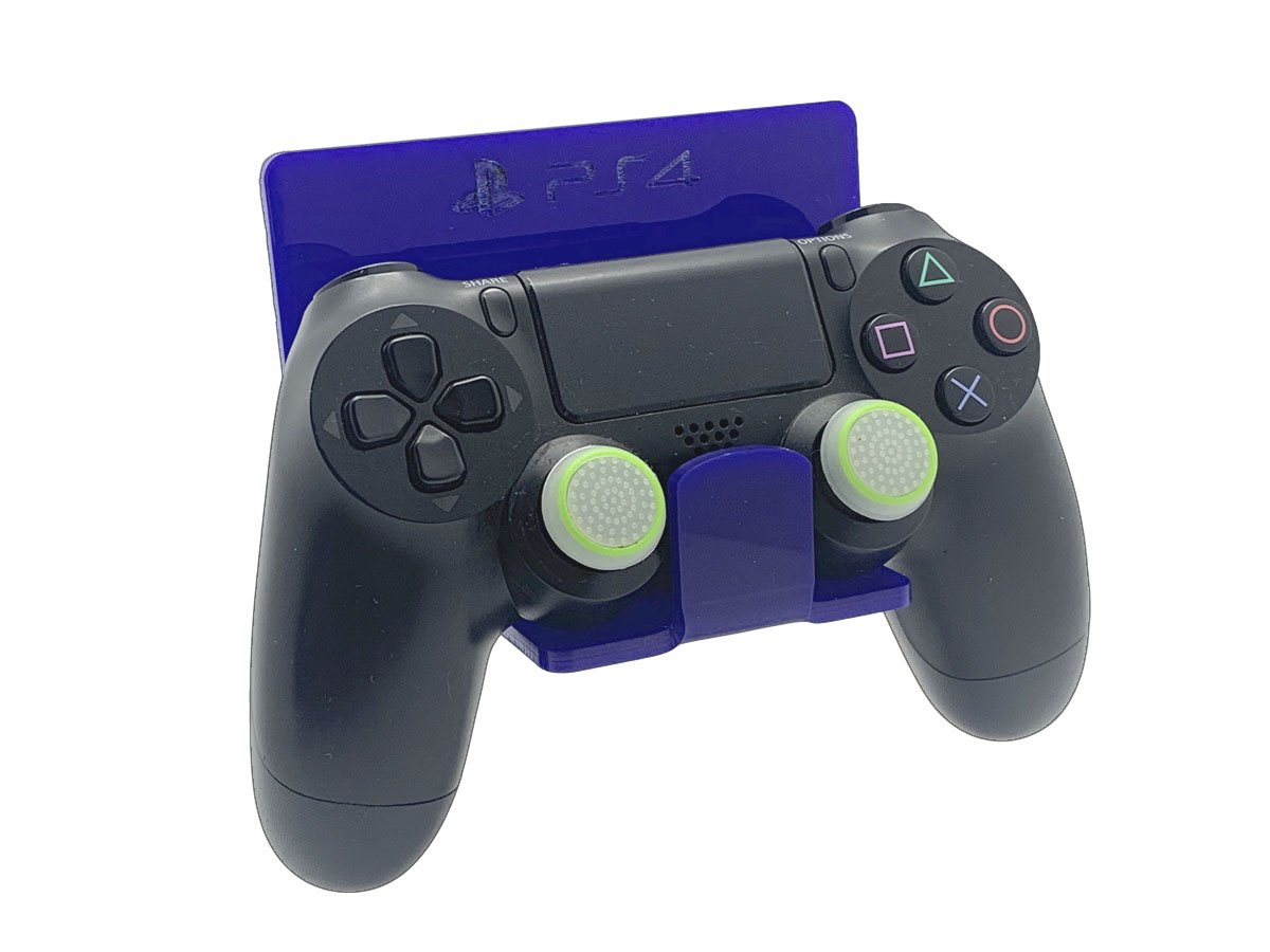 Suporte Controle Parede Playstation 4 - Ps4 - Material Acrílico Azul