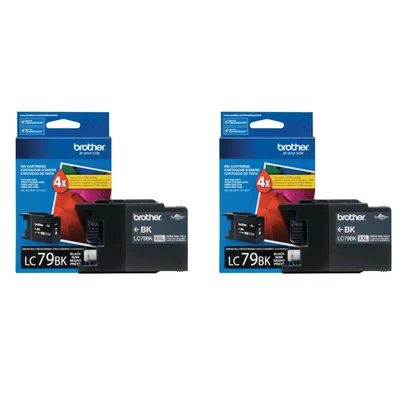 Cartucho De Tinta Brother Lc79bk Kit 2 Preto | Brother Mfc-j5910dw Mfc-j6510dw Mfc-j6710dw