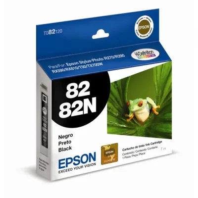 Cartucho De Tinta Epson To82 Preto T082120 | Stylus Photo R270 R290 Rx390
