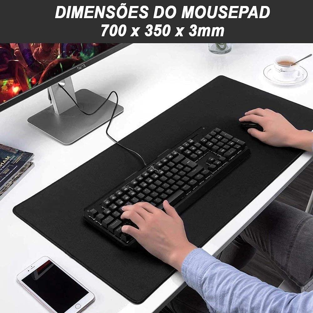 Imagem 2 de 2 do produto Mousepad Gamer Borda Costurada Grande 70 X 35 Speed Edition - Vermelho