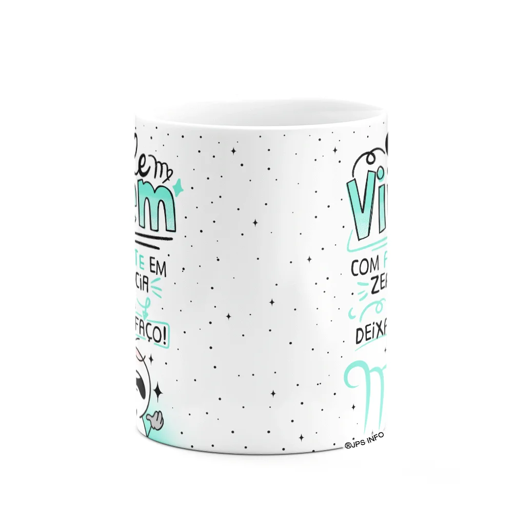Imagem 2 de 3 do produto Caneca Funny Signos - Sou De Virgem - 325ml Branca