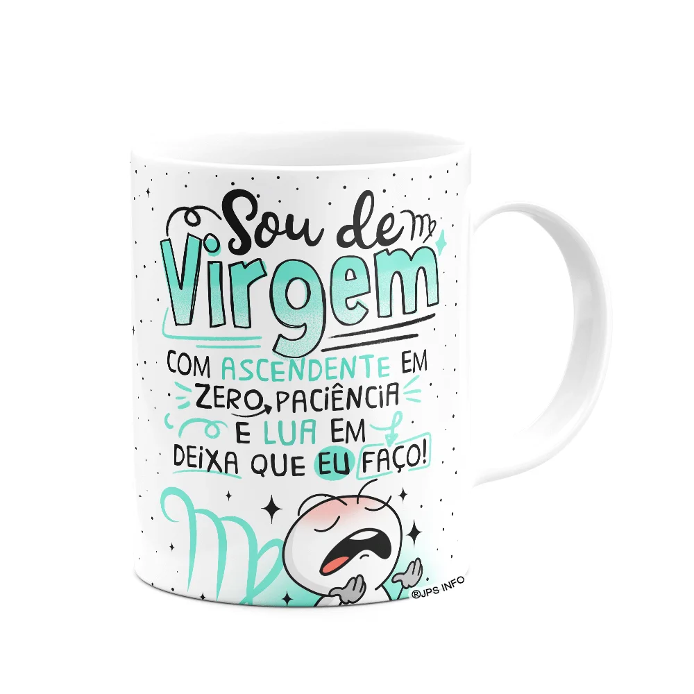 Imagem 3 de 3 do produto Caneca Funny Signos - Sou De Virgem - 325ml Branca
