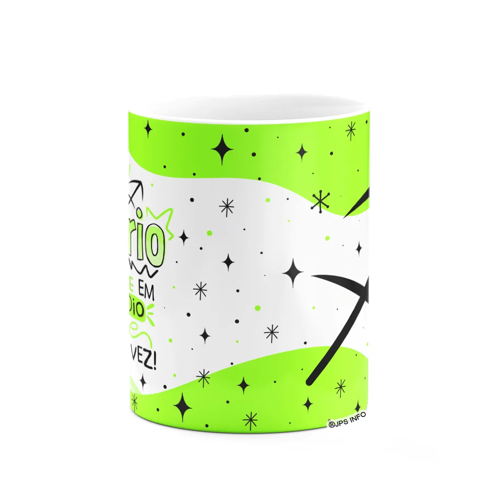Imagem 2 de 3 do produto Caneca Divertida Signos - Sou De Sagitário - 325ml Branca