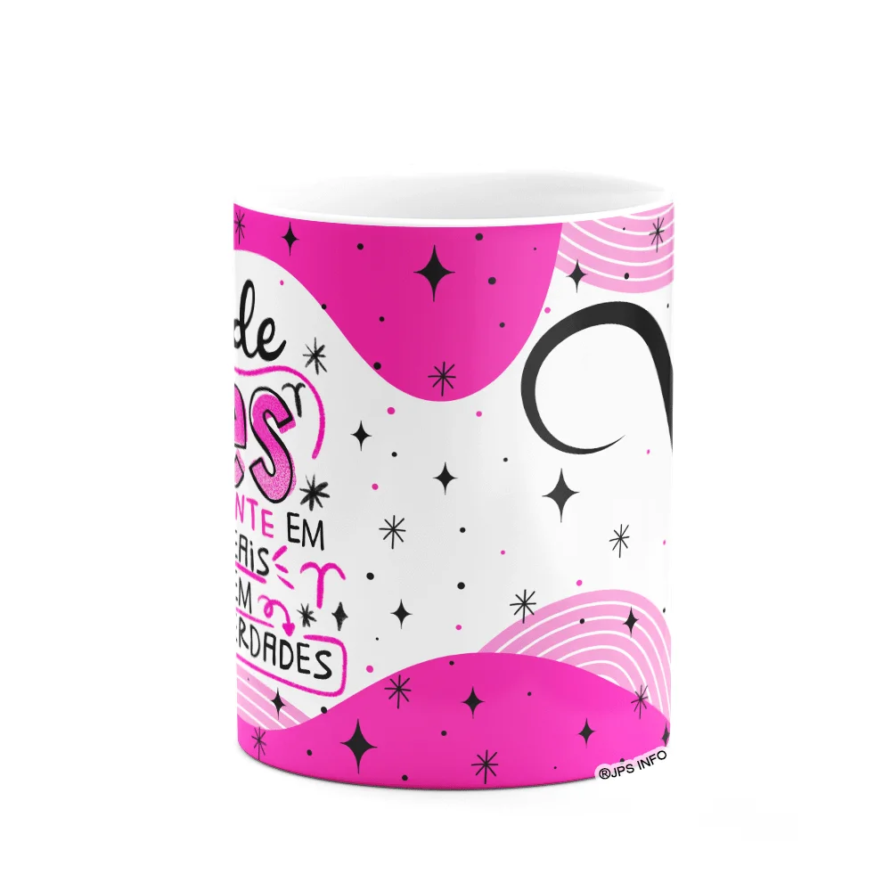 Imagem 2 de 3 do produto Caneca Divertida Signos - Sou De Áries - 325ml Branca