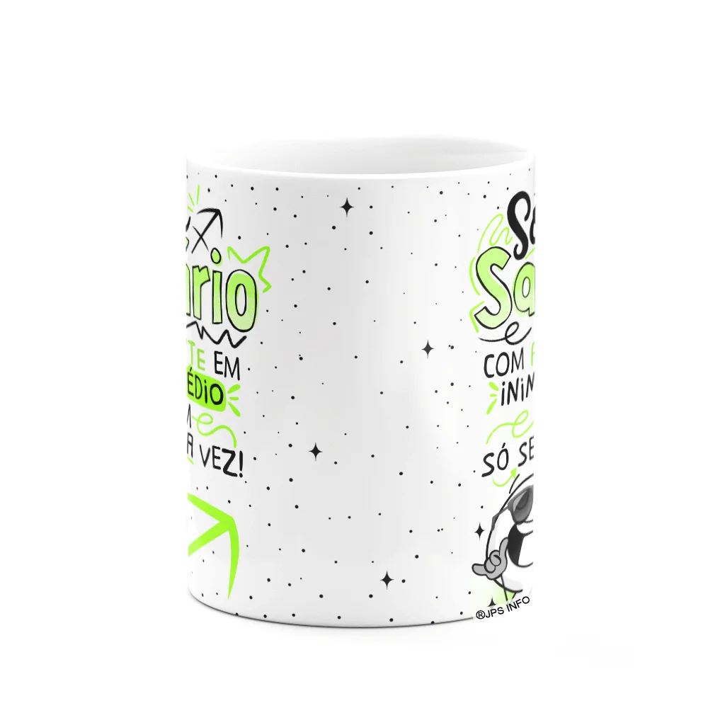 Imagem 3 de 3 do produto Caneca Funny Signos - Sou De Sagitário - 325ml Branca