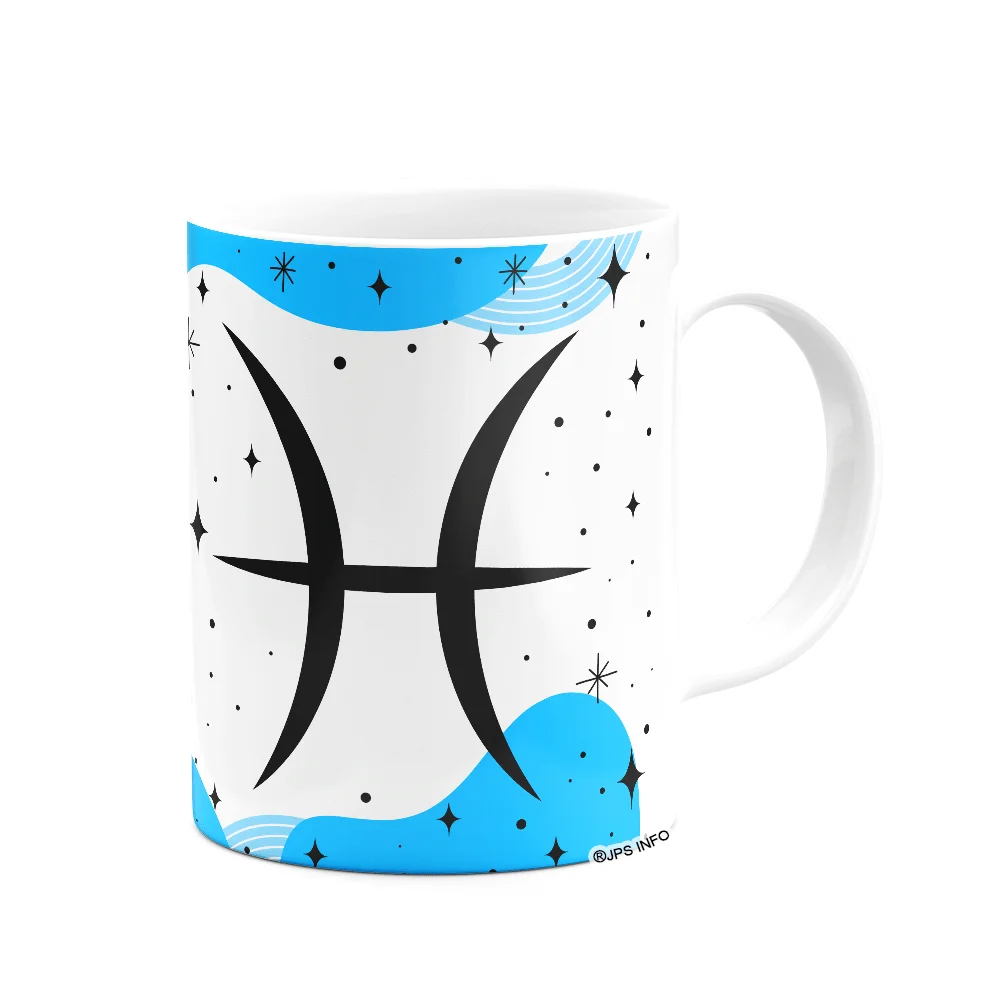 Imagem 3 de 3 do produto Caneca Divertida Signos - Sou De Peixes - 325ml Branca