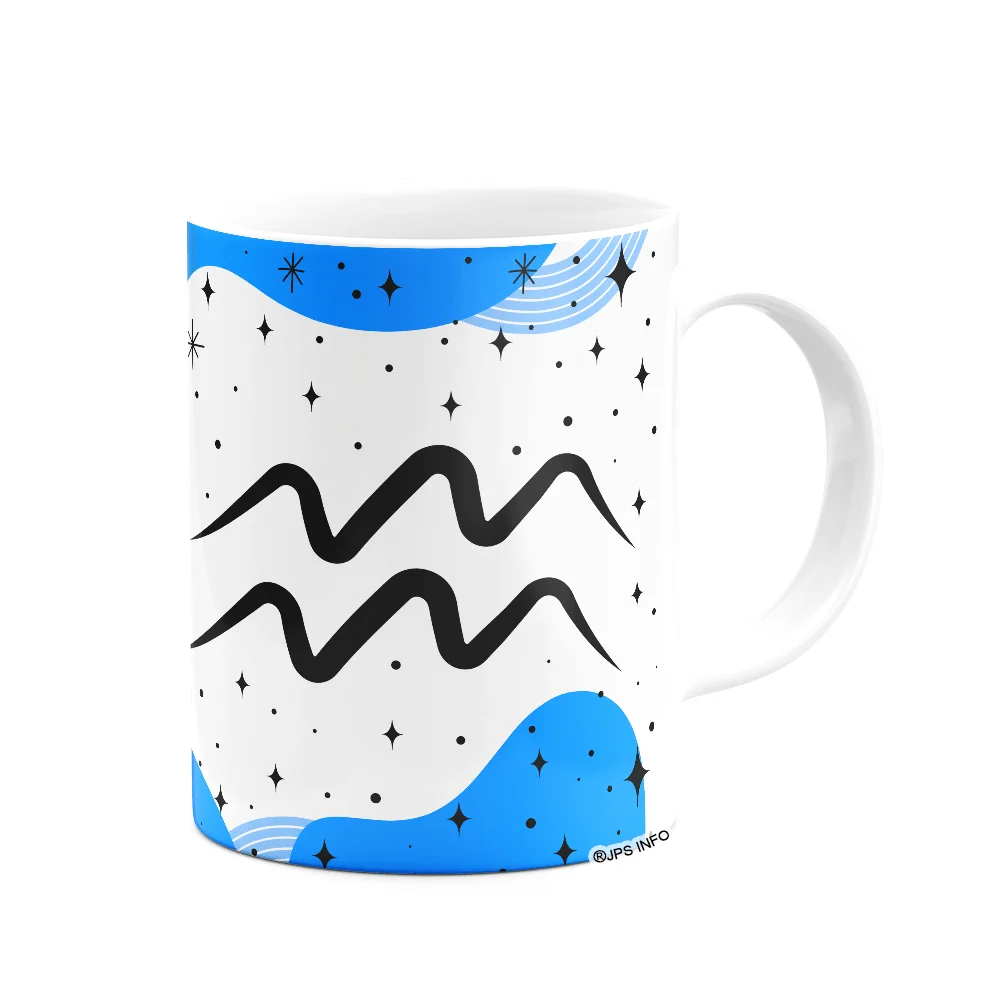 Imagem 3 de 3 do produto Caneca Divertida Signos - Sou De Aquário - 325ml Branca