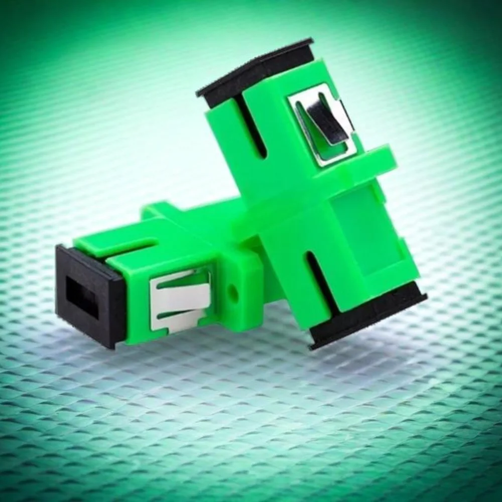 Imagem 2 de 5 do produto Acoplador Óptico Sc/apc (verde) - Embalagem Com 20 Pçs