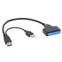 Cabo Adaptador E Conversor 2x Usbs 3.0 / Sata 2,5/ 3,5