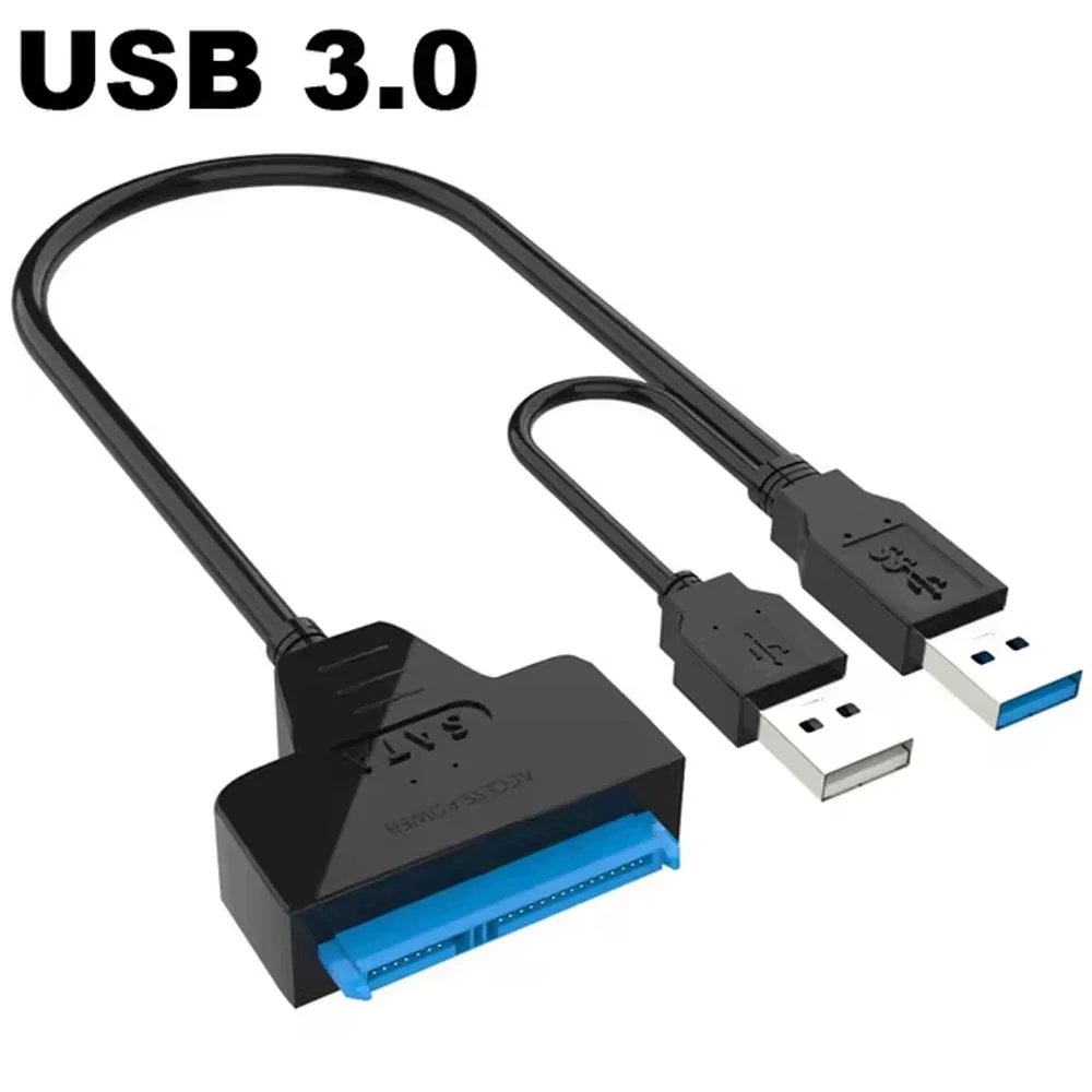 Cabo Adaptador E Conversor 2x Usbs 3.0 / Sata 2,5/ 3,5