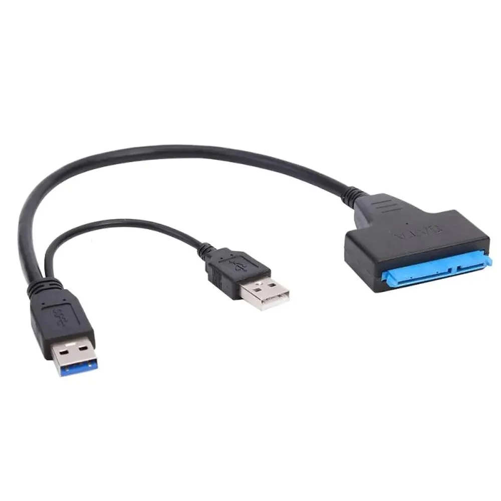 Cabo Adaptador E Conversor 2x Usbs 3.0 / Sata 2,5/ 3,5