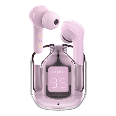 Fone De Ouvido Air31 Bluetooth Sem Fio Led Display Digital Nilbas - Rosa