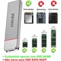 Case SSD Infokit Adaptador Sata PCi M2 Nvme Nv1 Nv2 Usb 3.1 Type-c 10gb