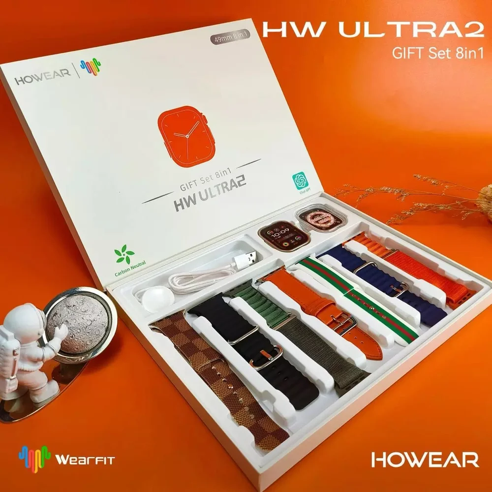 Imagem 4 de 5 do produto Smartwatch Hw Ultra2 49mm 8x1 +7 Multiiras Com Chat Gpt - Preto