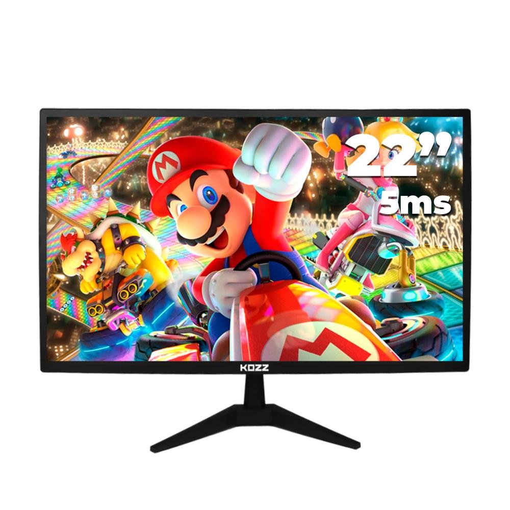 Monitor Gamer 22 polegadas 60hz PC Reduz Luz Azul HDMI Vga