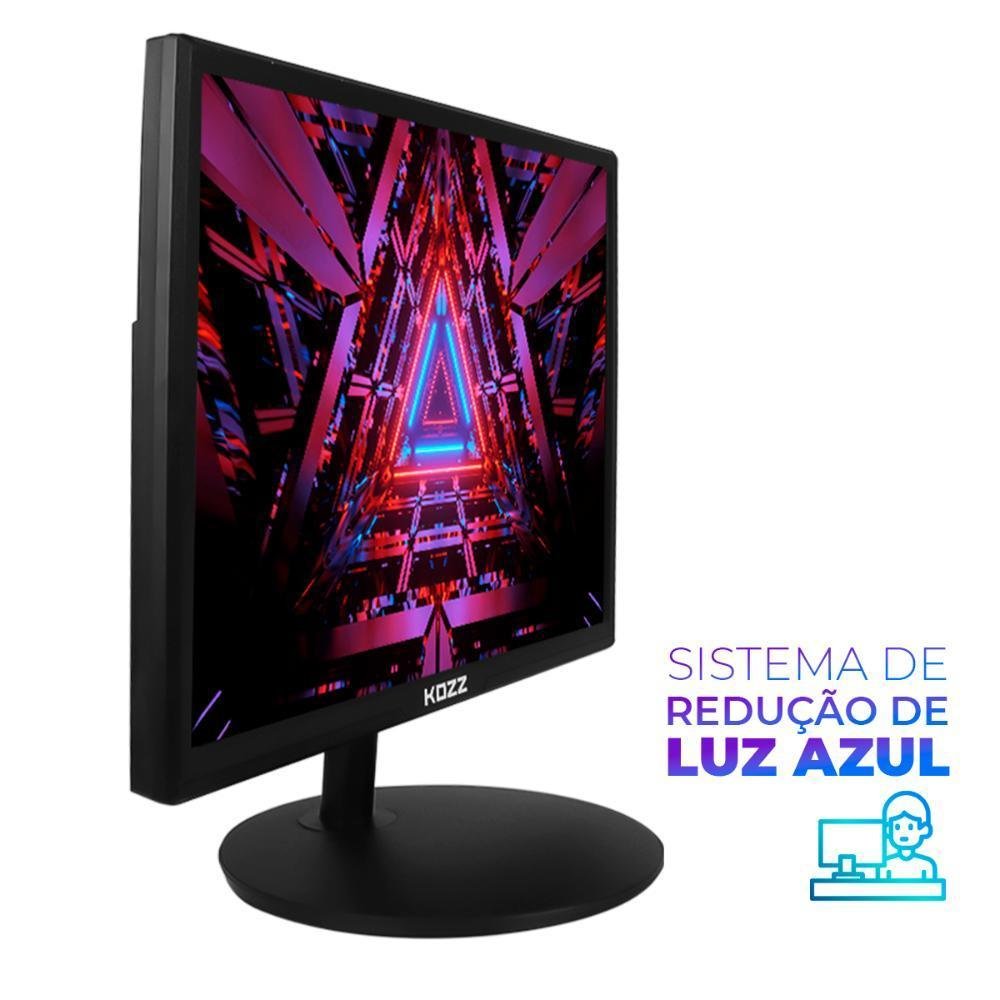 Monitor Gamer LED 17’’ 5ms 60 Hz HDMI Vga Fhd Controle Luz Azul