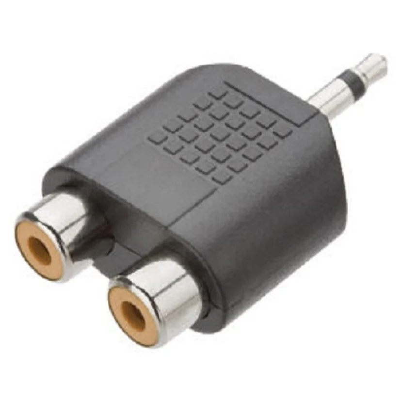 Imagem 2 de 5 do produto Adaptador P2 Mono + 2 Jack Rca Emb 10 Peças Tebera