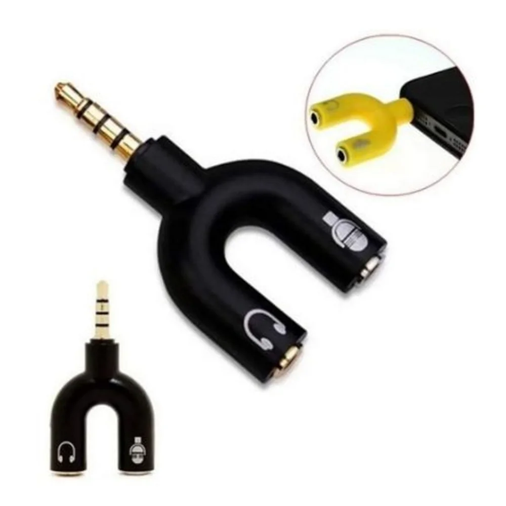 Imagem 2 de 5 do produto Adaptador P2 4c X 2 Jack P2 Femea (fone + Mic) Tebera