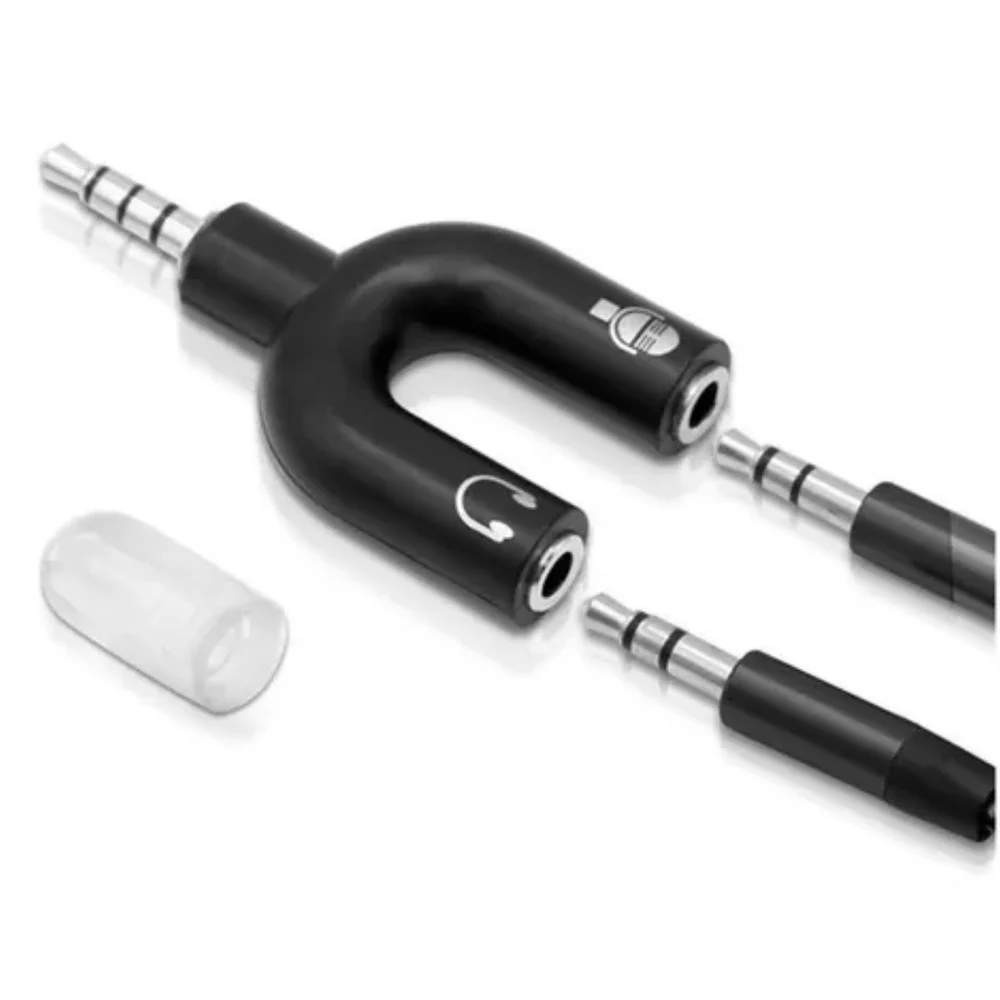 Imagem 3 de 5 do produto Adaptador P2 4c X 2 Jack P2 Femea (fone + Mic) Tebera