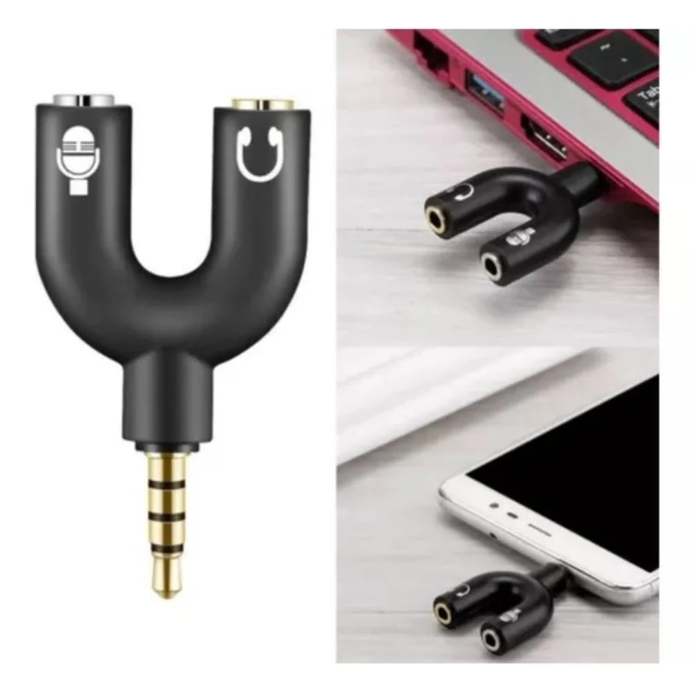 Imagem 4 de 5 do produto Adaptador P2 4c X 2 Jack P2 Femea (fone + Mic) Tebera