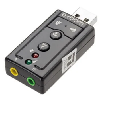 Adaptador De Som Usb 2.0 Externo Virtual 7.1 Canais