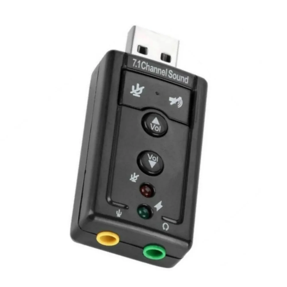 Imagem 4 de 5 do produto Adaptador De Som Usb 2.0 Externo Virtual 7.1 Canais