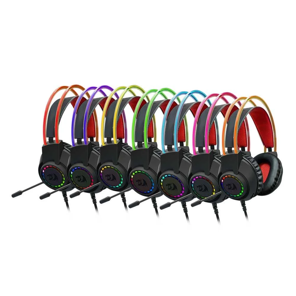 Headset Gamer Redragon Scream RGB P2 40mm Preto