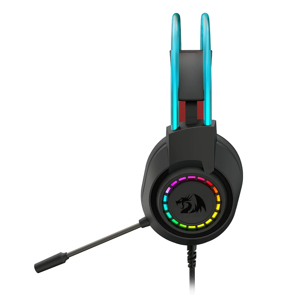 Headset Gamer Redragon Scream RGB P2 40mm Preto