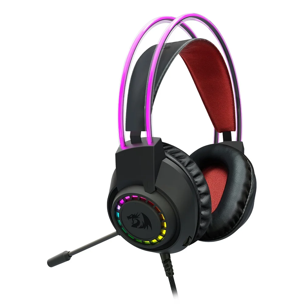 Headset Gamer Redragon Scream RGB P2 40mm Preto - H231RGB Headset Gamer Redragon Scream RGB P2 40mm Preto - H231RGB