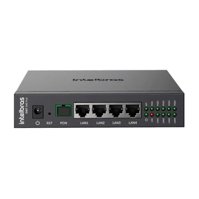 Modem Óptico Pon Lan 4p - Ont 140 Poe Intelbras