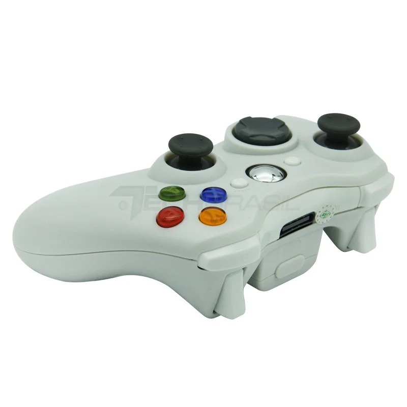 Controle Sem Fio XBOX 360 Para Computador Notebook Playstation 3 + Receiver Branco