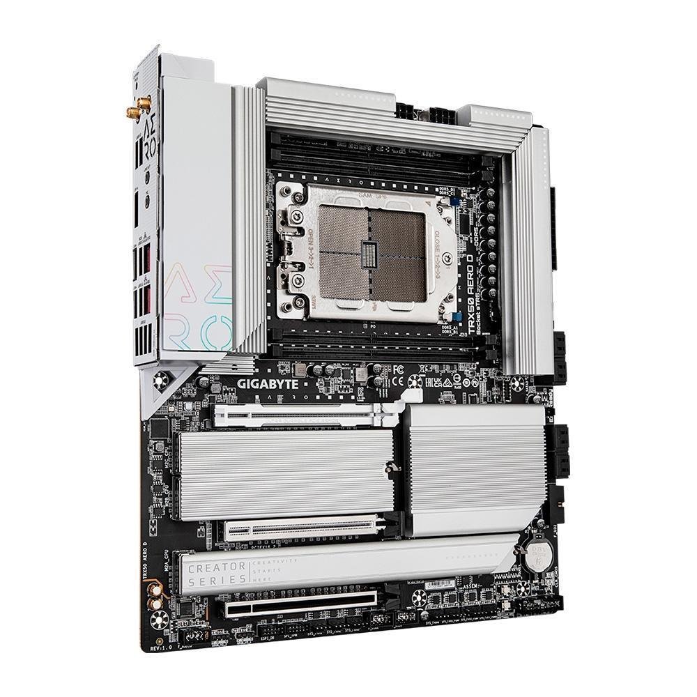 Imagem 2 de 4 do produto Placa Mãe Gigabyte Trx50 Aero D  Wifi 7 Amd Str5 E-atx Ddr5 M.2