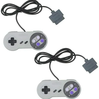 2 Controle Para Super Nintendo Joystick Snes