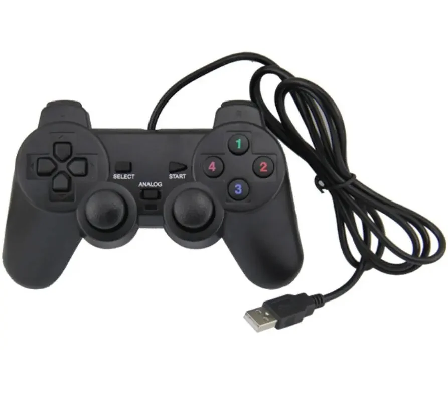 Imagem 3 de 5 do produto Controle Usb Ps2 Para Computador Notebok Com Vibração Analógico