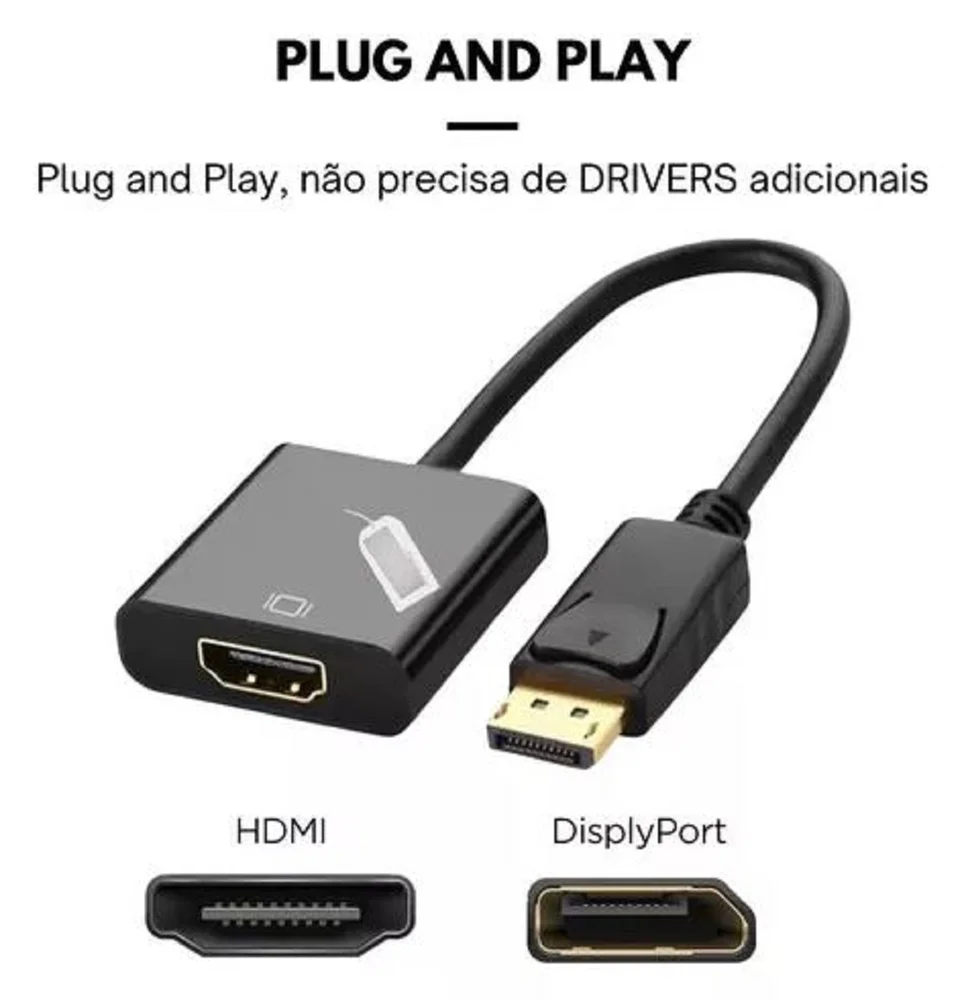 Imagem 4 de 5 do produto Conversor Displayport P/ HDMI Tebera