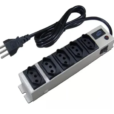 Filtro De Linha Metalico 4 Tomadas 10a Bivolt