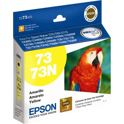 Cartucho De Tinta Epson To73420 Amarelo | Stylus C79 Cx3900 Cx4900