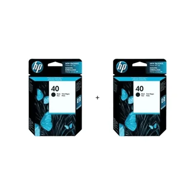 Cartucho De Tinta Hp 40 51640a Preto Kit 2 Peças | Designjet 200 330 450c