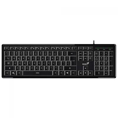 Teclado Multimida Genius Slimstar 820 Preto Abnt 2