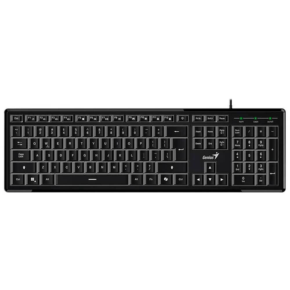 Imagem 3 de 5 do produto Teclado Multimida Genius Slimstar 820 Preto Abnt 2