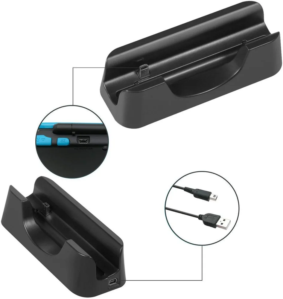 Imagem 4 de 5 do produto Base Suporte Carregador Nintendo New 2ds Xl Play Stand +cabo Usb