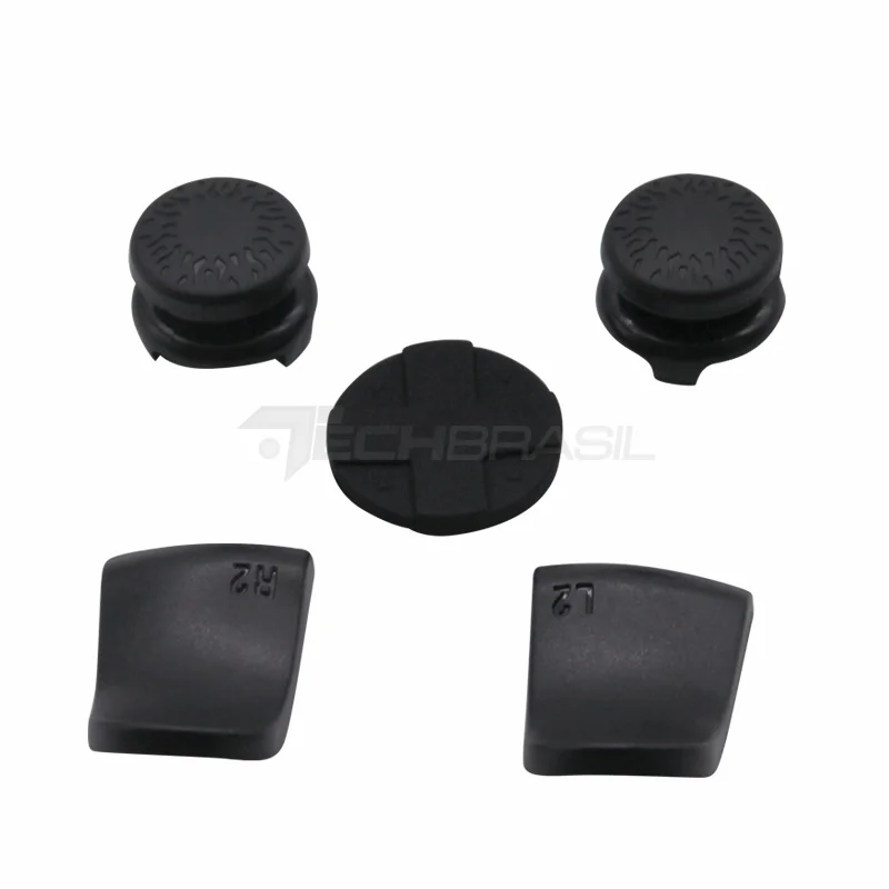 Imagem 2 de 5 do produto Protetor Botão Extensor Gatilho L2 R2 Controle Playstation 5 Preto