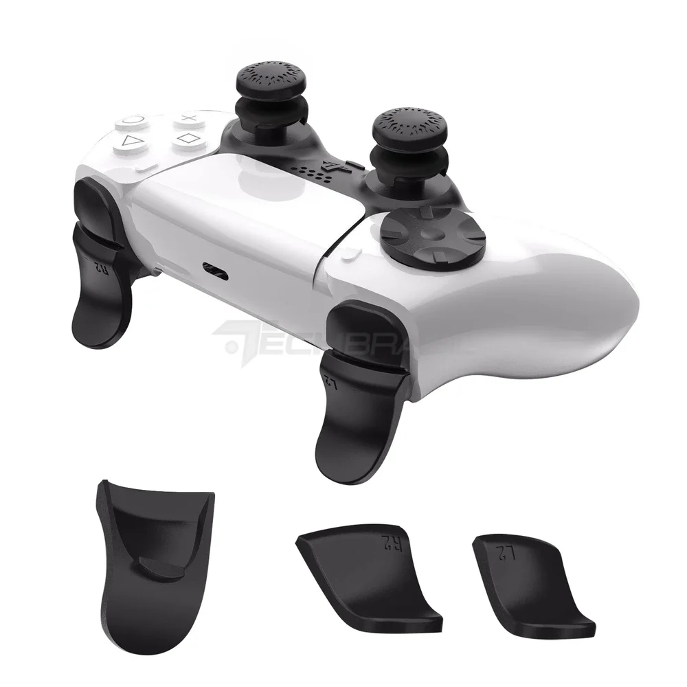 Imagem 5 de 5 do produto Protetor Botão Extensor Gatilho L2 R2 Controle Playstation 5 Preto