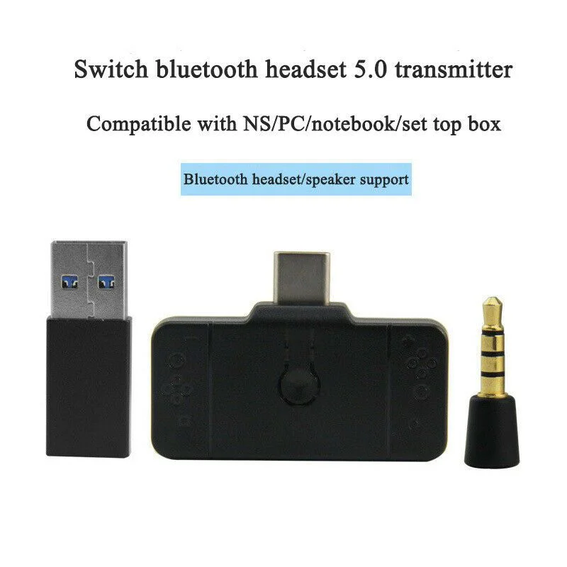 Imagem 3 de 5 do produto Transmissor De Áudio Bluetooth Switch Ps4 PC Adaptador Usb