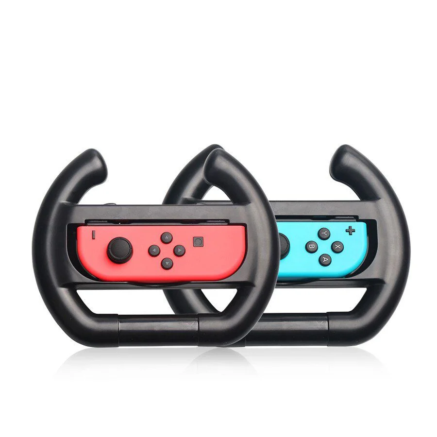 Imagem 5 de 5 do produto Par Volante Nintendo Switch Controle Joy-con Grip Dobe Preto