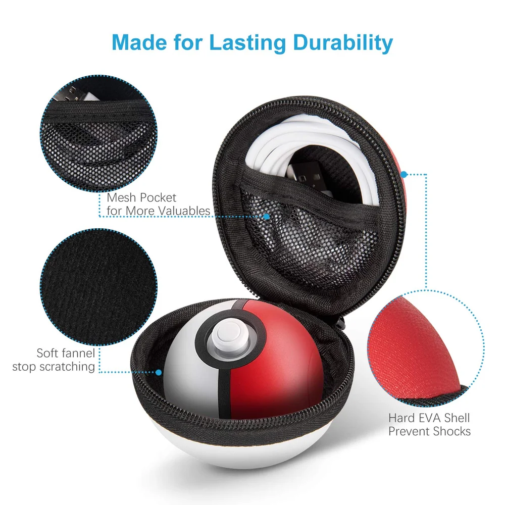 Imagem 5 de 5 do produto Capa De Transporte Estojo P/ Poke Ball Plus Nintendo Switch