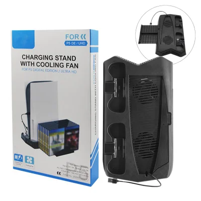 Suporte Cooler Carregador 3 Usb Playstation 5 Digital Ultra Base