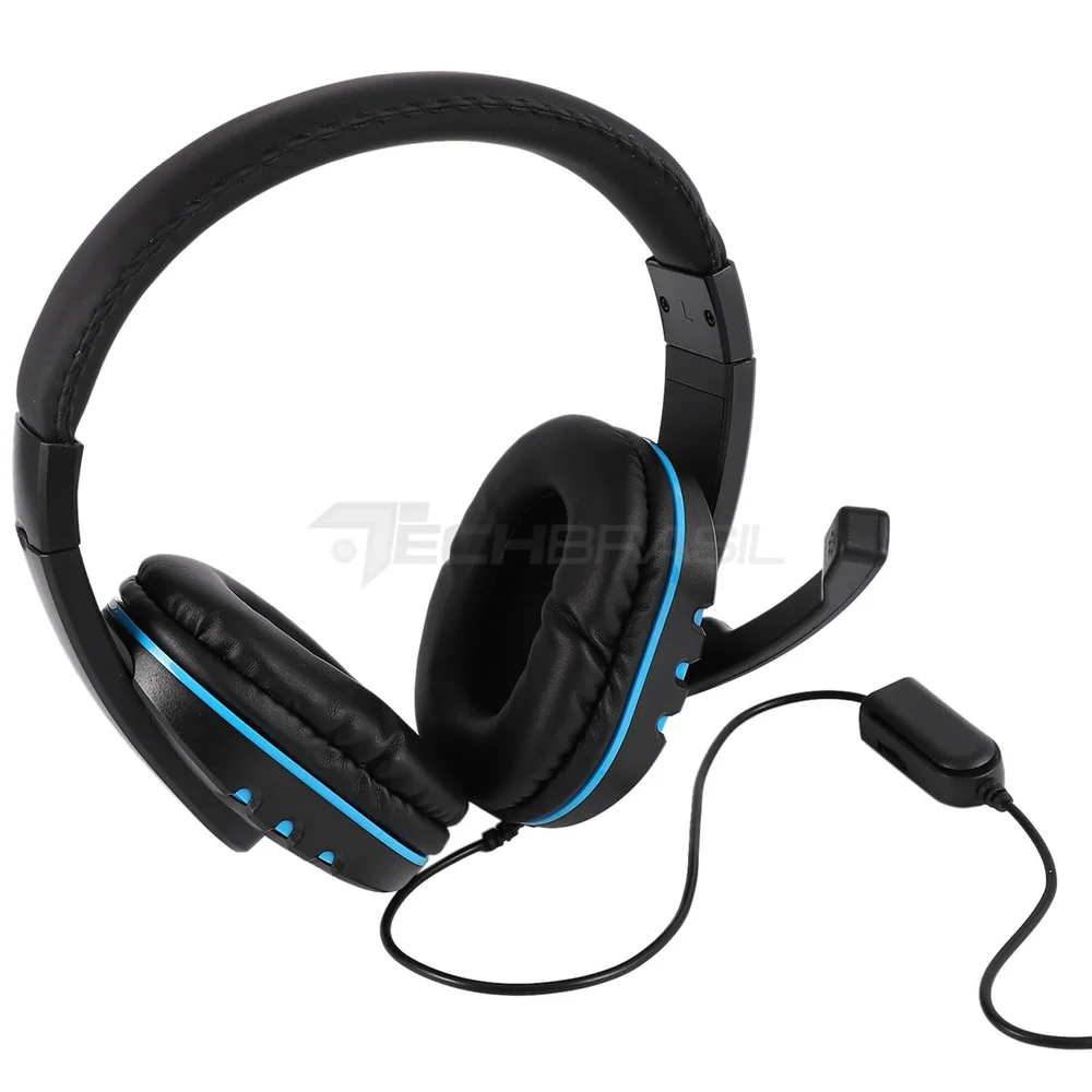 Imagem 3 de 5 do produto Fone De Ouvido Headset P3 Para Playstation 4 Ps3 XBOX One PC